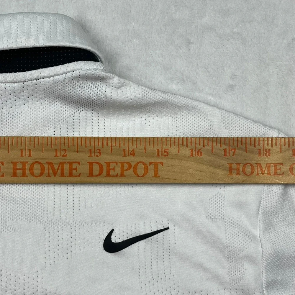 Nike Dri-FIT Tour Jacquard Golf Polo Mens L White TCU Horned Frogs  DR5303-100